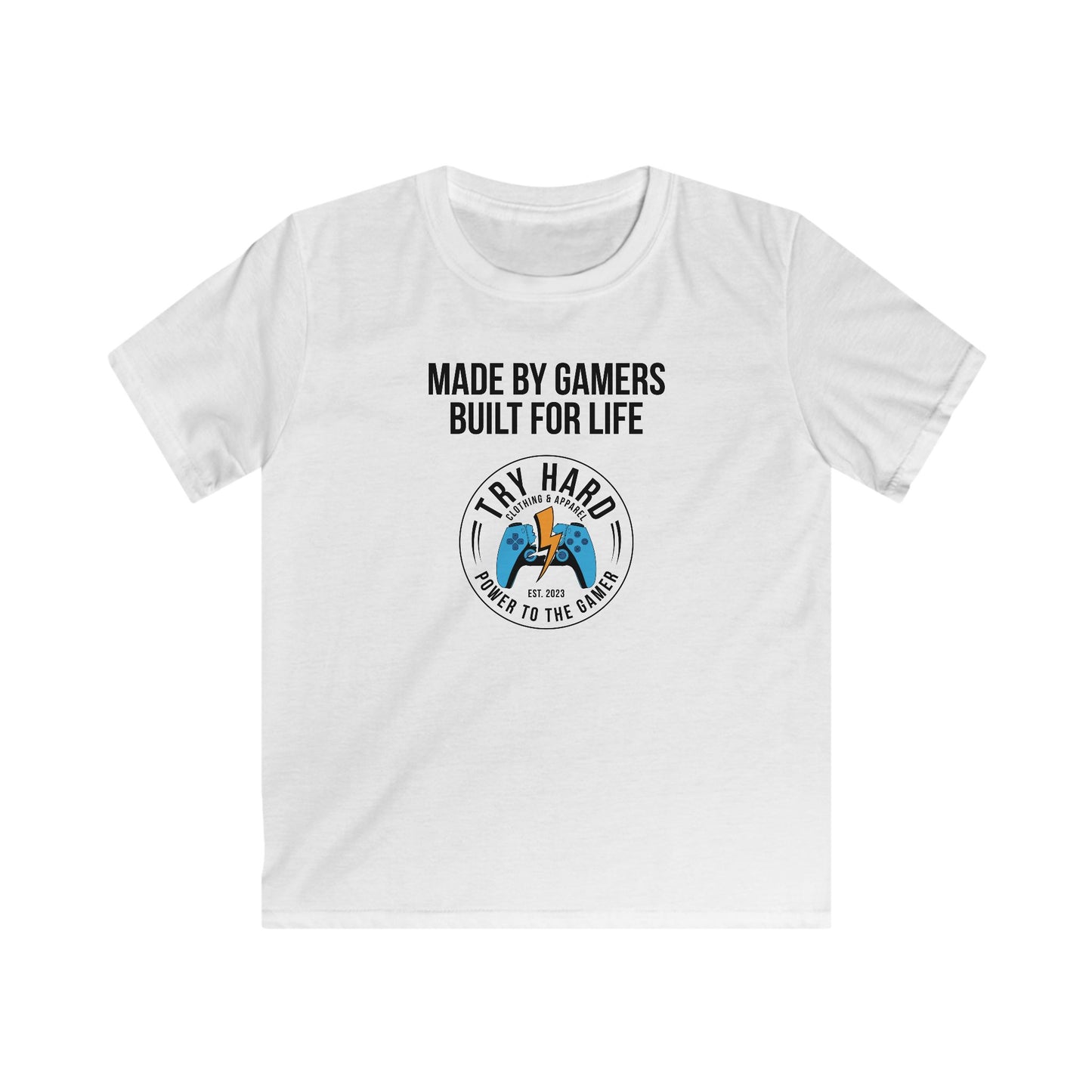 Made By Gamers, Built For Life (Try Hard Logo - Color)