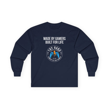 Made By Gamers, Built For Life (Try Hard Logo - Color)