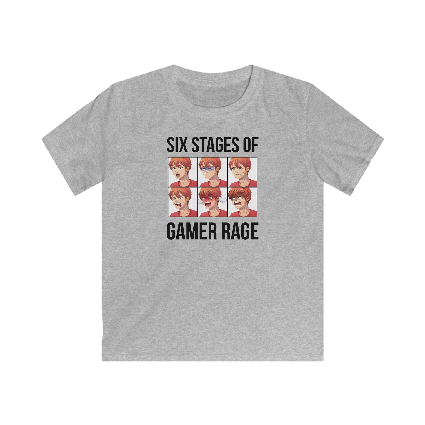 Six Stages of Gamer Rage (Male Version)