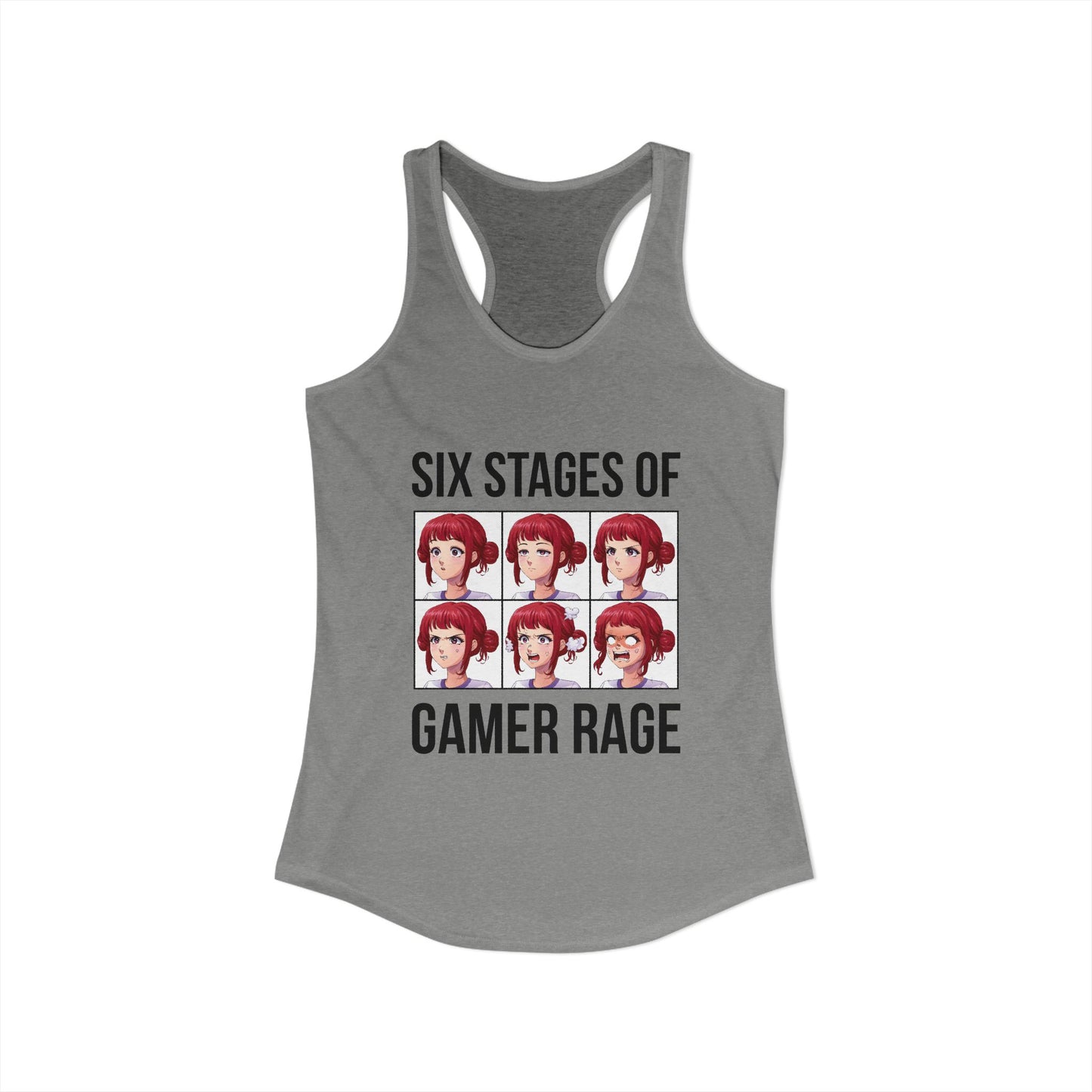 Six Stages of Gamer Rage (Female Version)