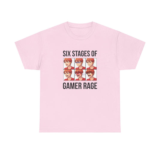 Six Stages of Gamer Rage (Male Version)