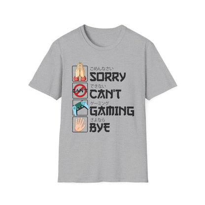 Sorry. Can't. Gaming. Bye. (Anime Version)