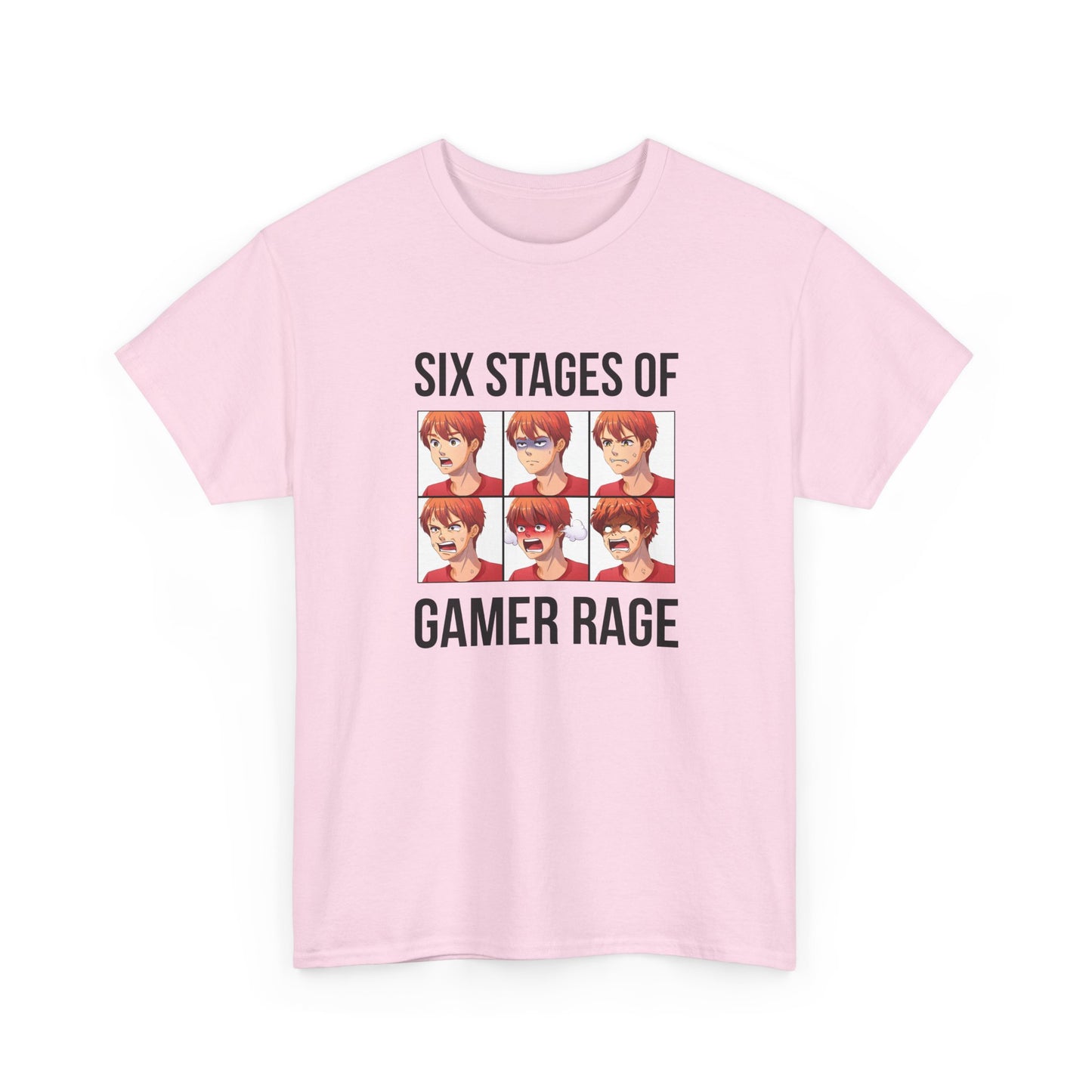 Six Stages of Gamer Rage (Male Version)