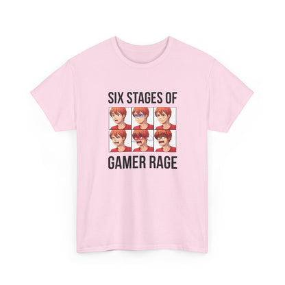 Six Stages of Gamer Rage (Male Version)