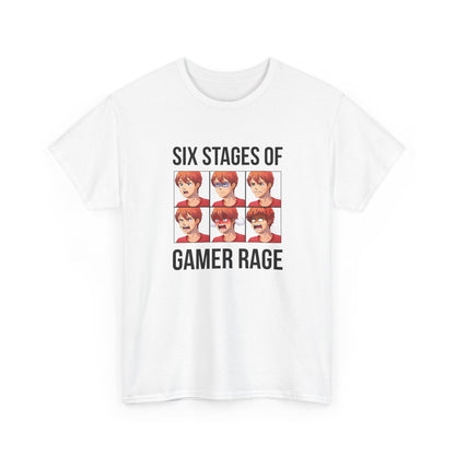 Six Stages of Gamer Rage (Male Version)