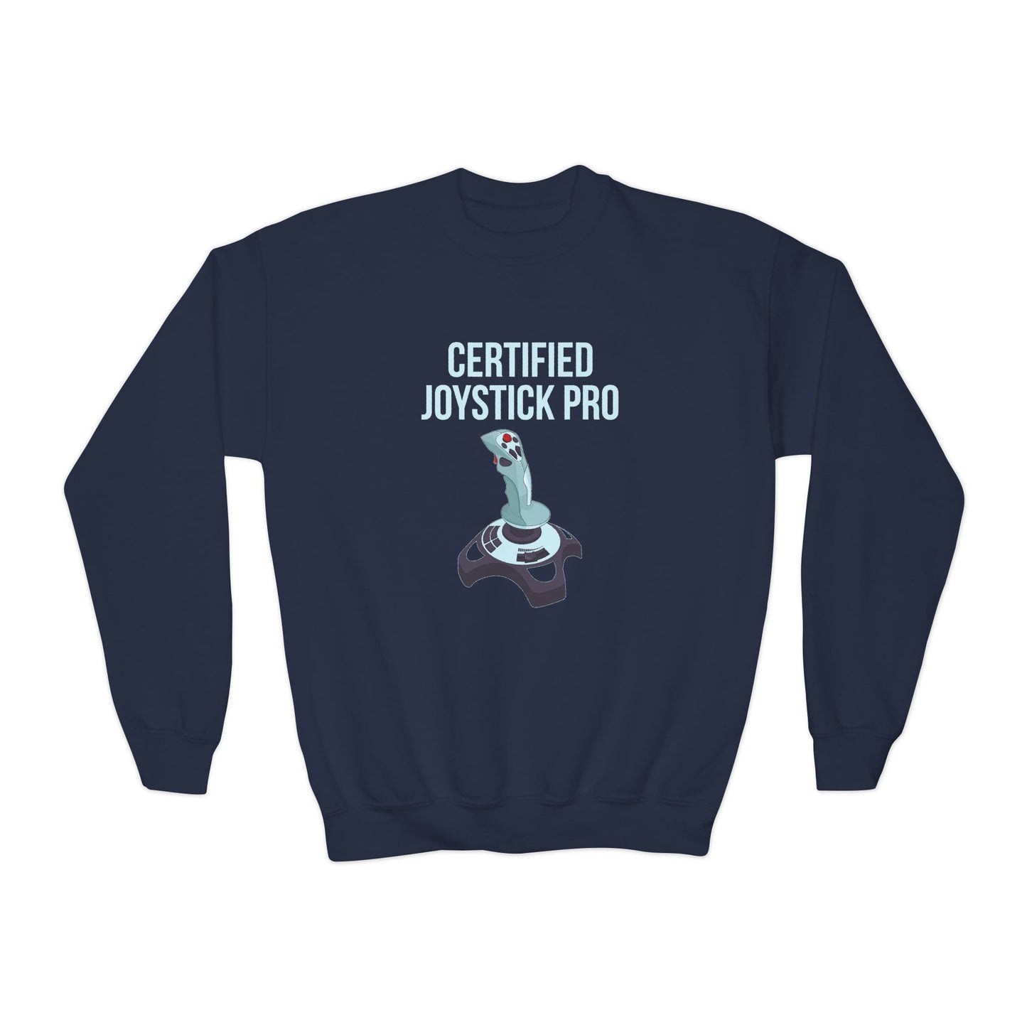 Certified Joystick Pro Youth Crewneck Sweatshirt
