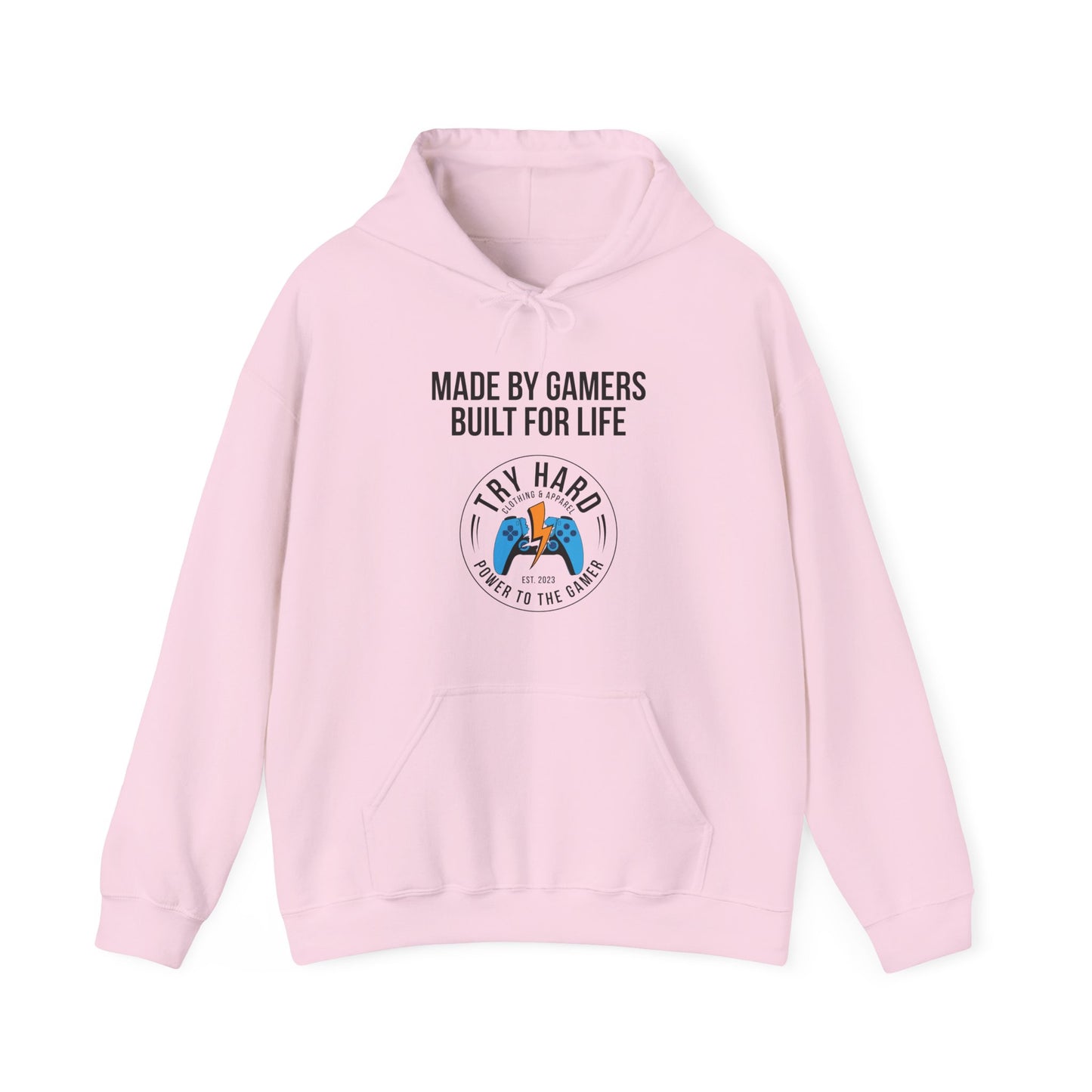 Made By Gamers, Built For Life (Try Hard Logo - Color)