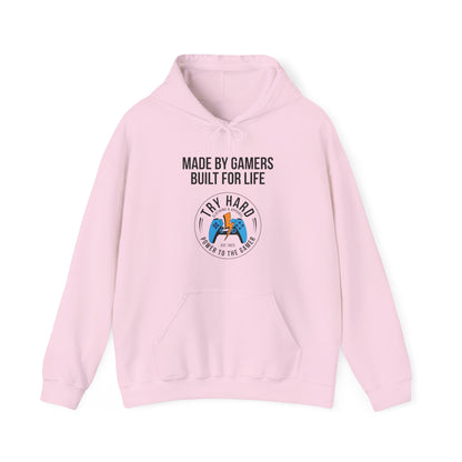 Made By Gamers, Built For Life (Try Hard Logo - Color)