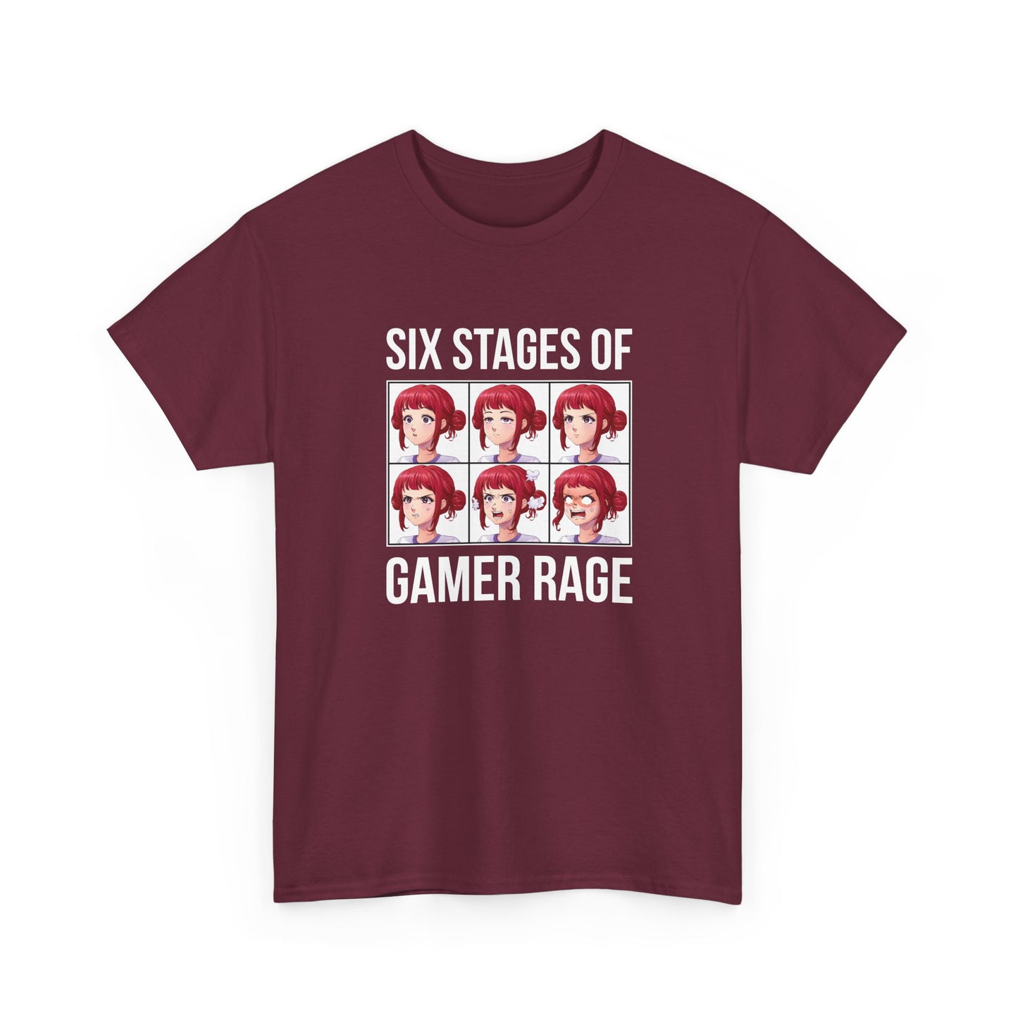 Six Stages of Gamer Rage (Female Version)