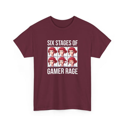 Six Stages of Gamer Rage (Female Version)