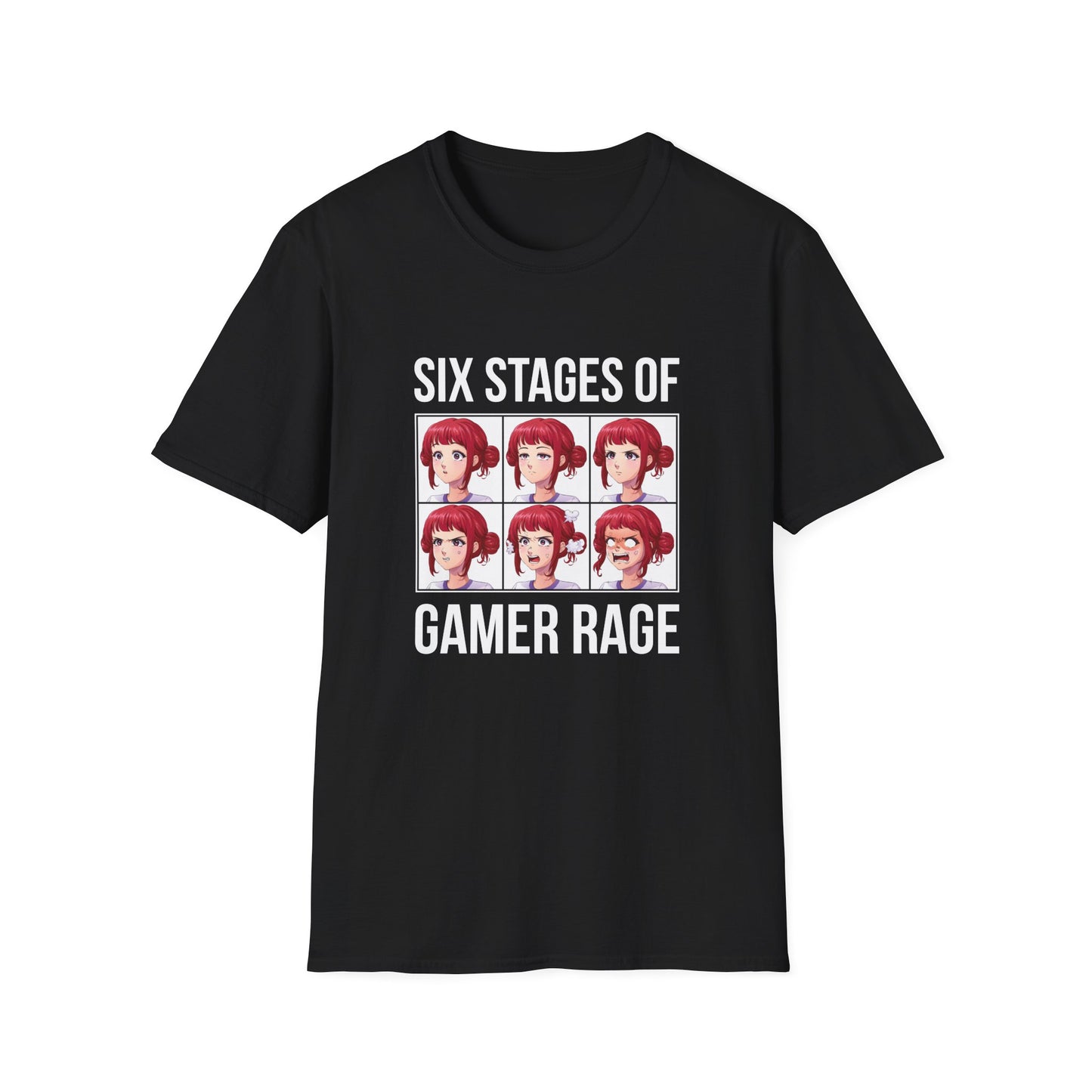 Six Stages of Gamer Rage (Female Version)