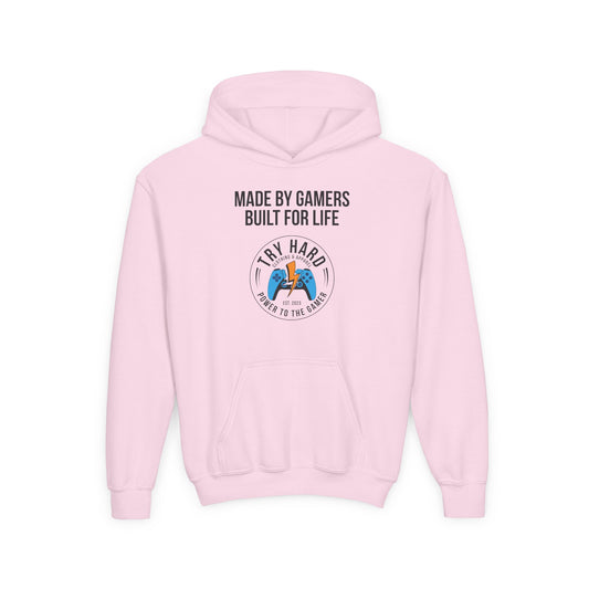 Made By Gamers, Built For Life (Try Hard Logo - Color)