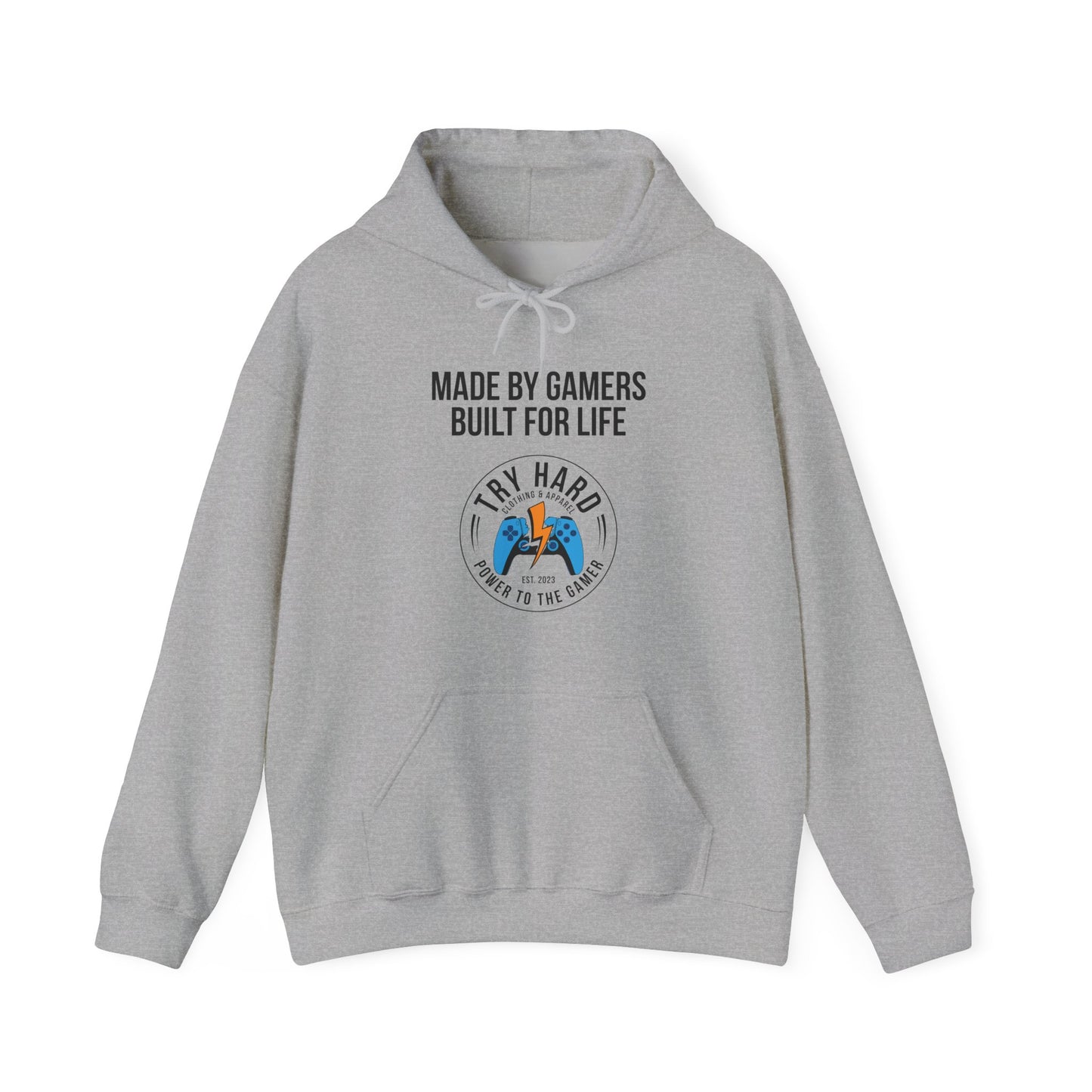 Made By Gamers, Built For Life (Try Hard Logo - Color)