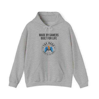 Made By Gamers, Built For Life (Try Hard Logo - Color)
