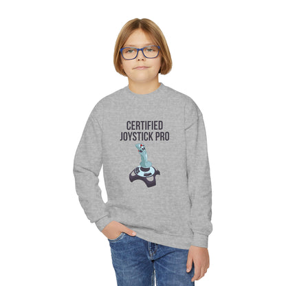 Certified Joystick Pro Youth Crewneck Sweatshirt