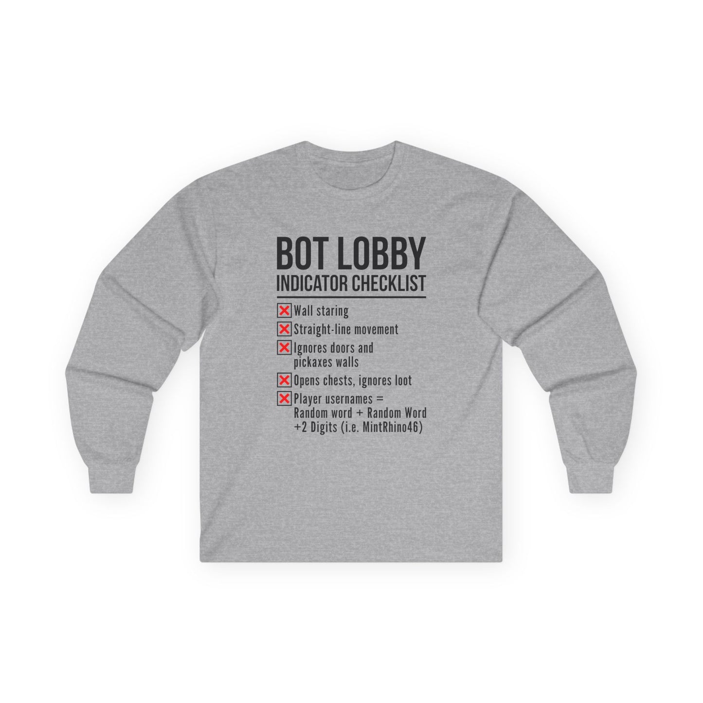Bot Lobby Indicator Checklist