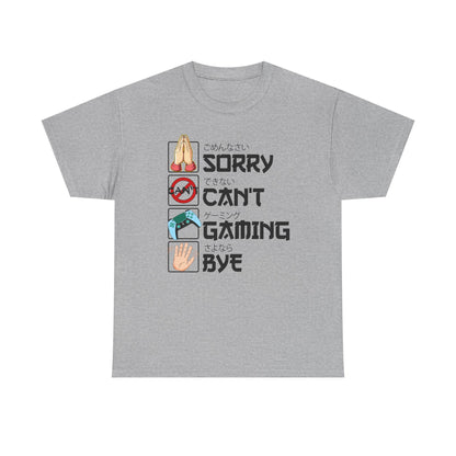 Sorry. Can't. Gaming. Bye. (Anime Version)