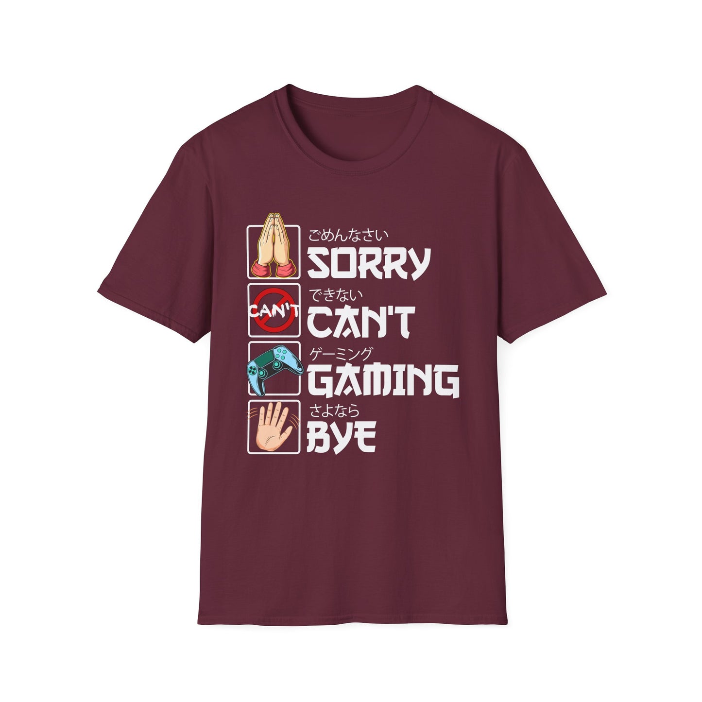 Sorry. Can't. Gaming. Bye. (Anime Version)