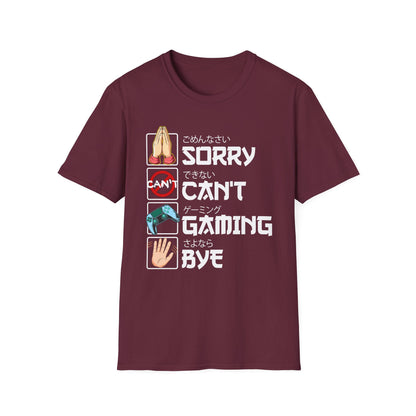 Sorry. Can't. Gaming. Bye. (Anime Version)