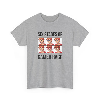 Six Stages of Gamer Rage (Male Version)