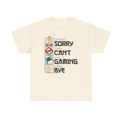 Sorry. Can't. Gaming. Bye. (Anime Version)