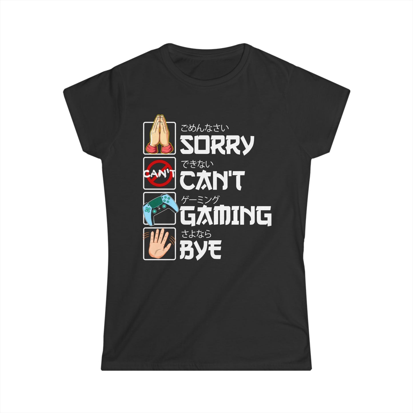 Sorry. Can't. Gaming. Bye. (Anime Version)