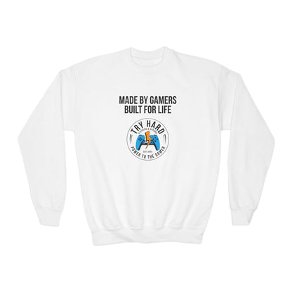 Made By Gamers, Built For Life (Try Hard Logo - Color)