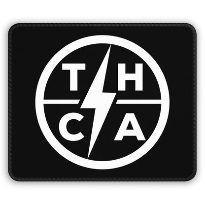 Try Hard Clothing & Apparel (Lighting Logo) Gaming Mouse Pad — Black Background