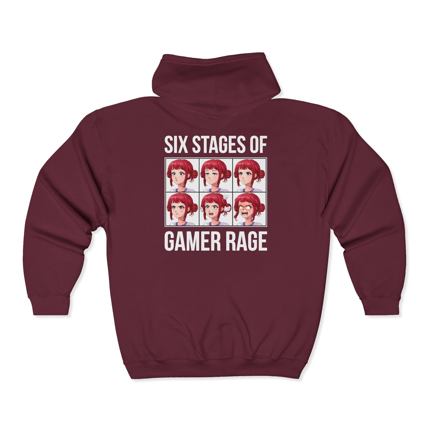 Six Stages of Gamer Rage (Female Version)