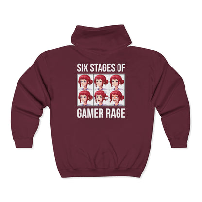 Six Stages of Gamer Rage (Female Version)