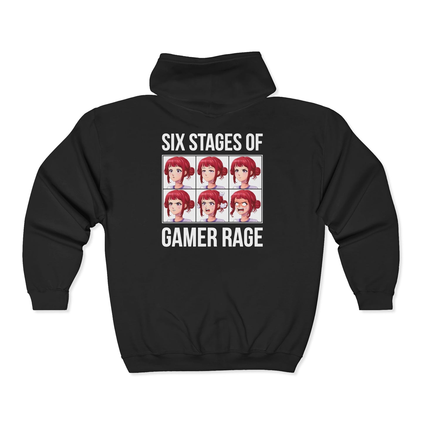 Six Stages of Gamer Rage (Female Version)