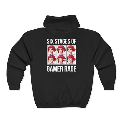 Six Stages of Gamer Rage (Female Version)