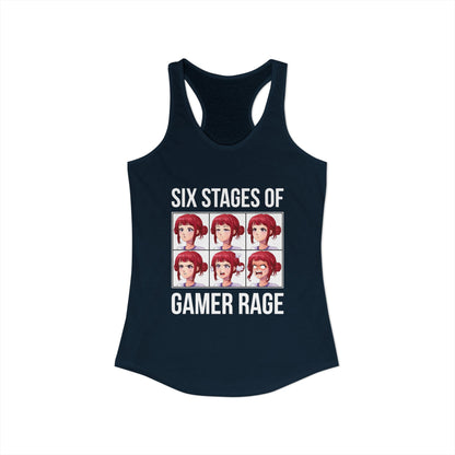 Six Stages of Gamer Rage (Female Version)