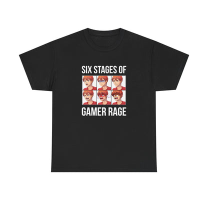Six Stages of Gamer Rage (Male Version)
