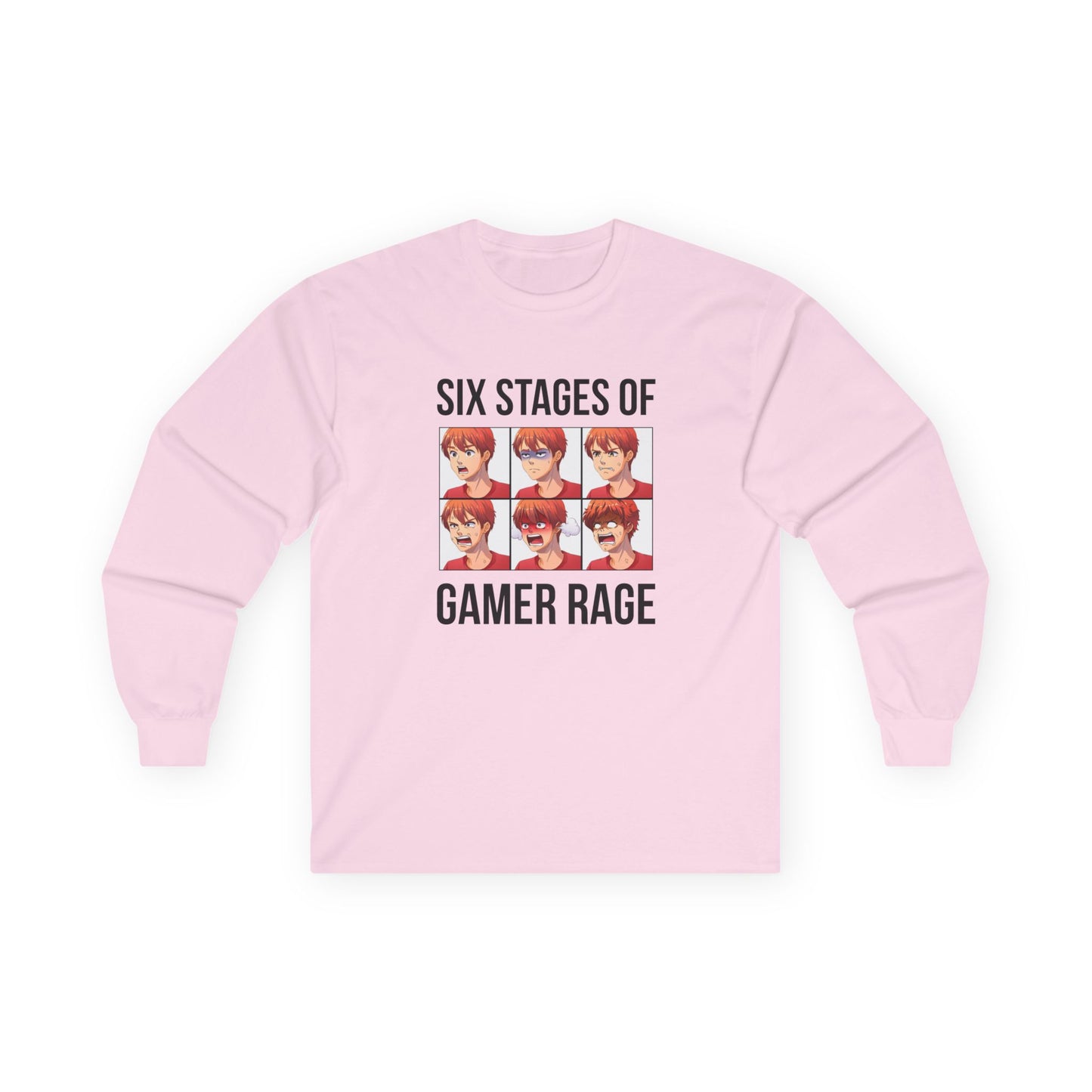Six Stages of Gamer Rage (Male Version)