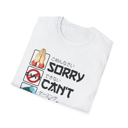 Sorry. Can't. Gaming. Bye. (Anime Version)