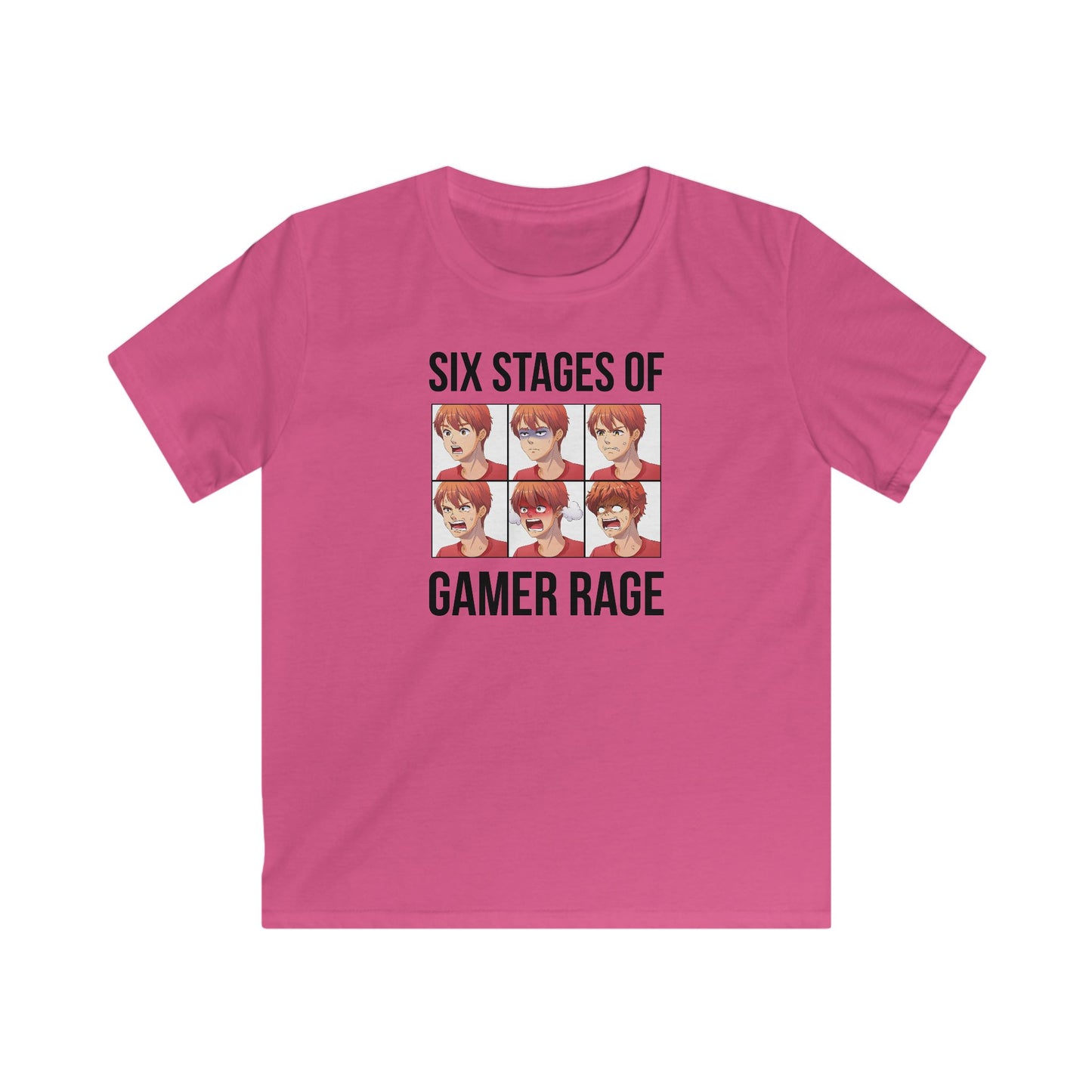 Six Stages of Gamer Rage (Male Version)