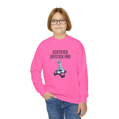 Certified Joystick Pro Youth Crewneck Sweatshirt