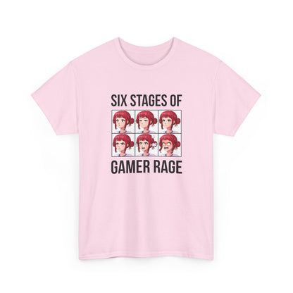 Six Stages of Gamer Rage (Female Version)