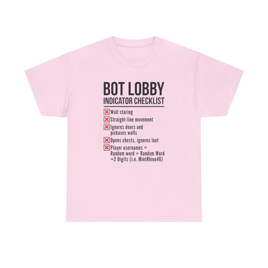 Bot Lobby Indicator Checklist