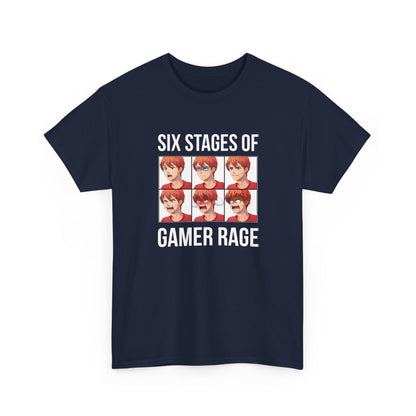Six Stages of Gamer Rage (Male Version)