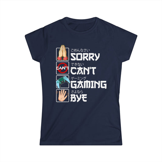 Sorry. Can't. Gaming. Bye. (Anime Version)