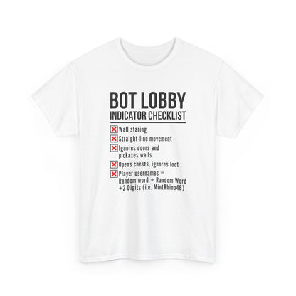 Bot Lobby Indicator Checklist