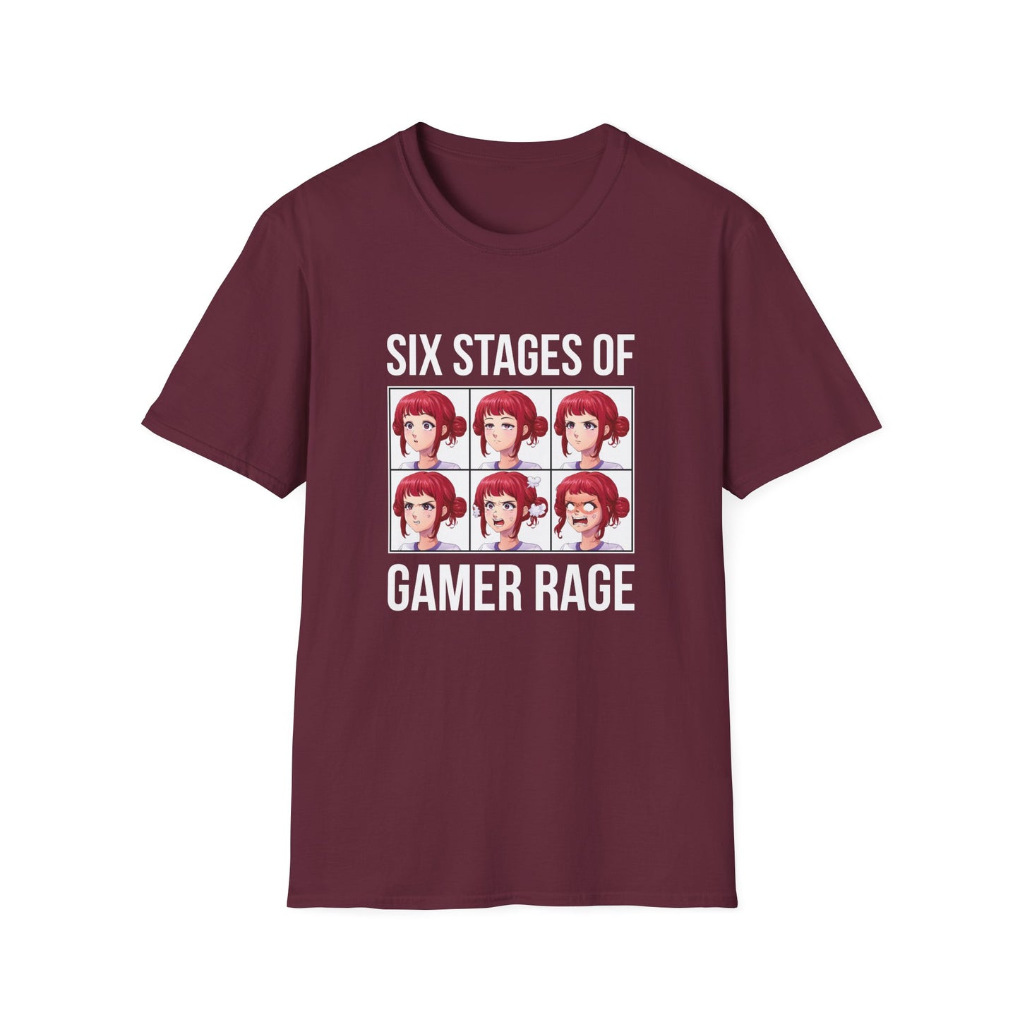 Six Stages of Gamer Rage (Female Version)