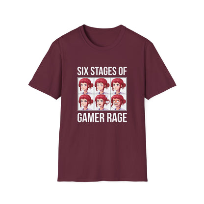 Six Stages of Gamer Rage (Female Version)