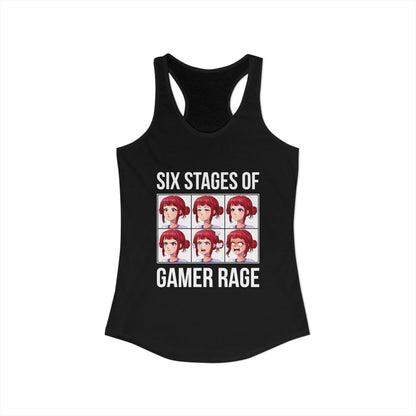 Six Stages of Gamer Rage (Female Version)