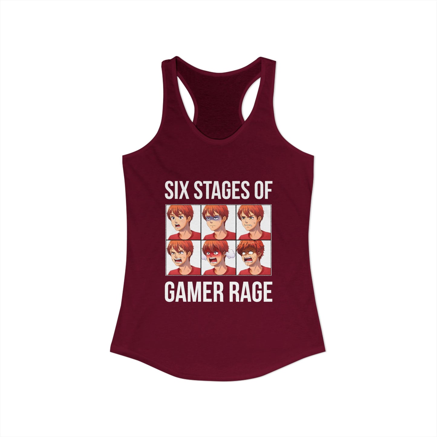 Six Stages of Gamer Rage (Male Version)