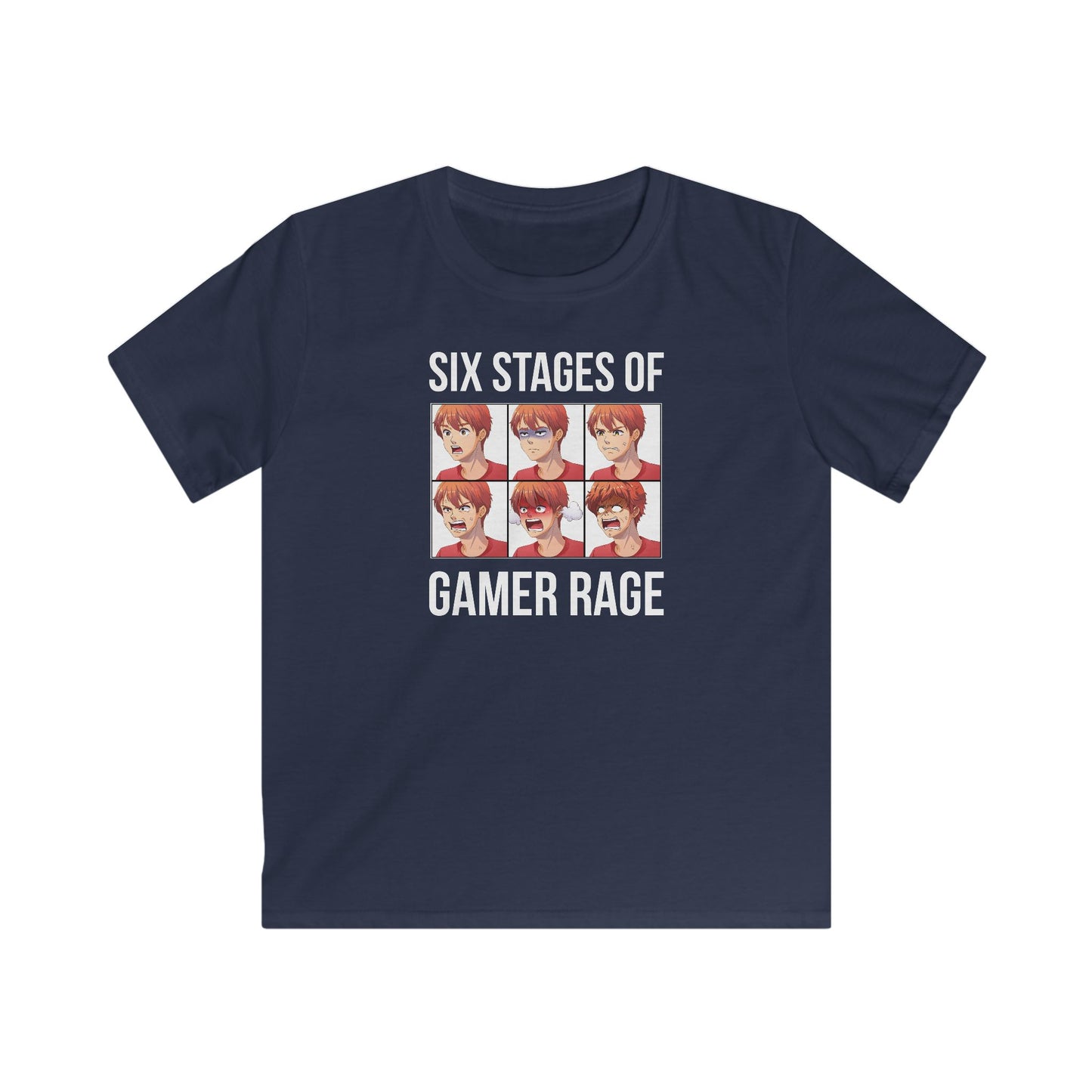 Six Stages of Gamer Rage (Male Version)
