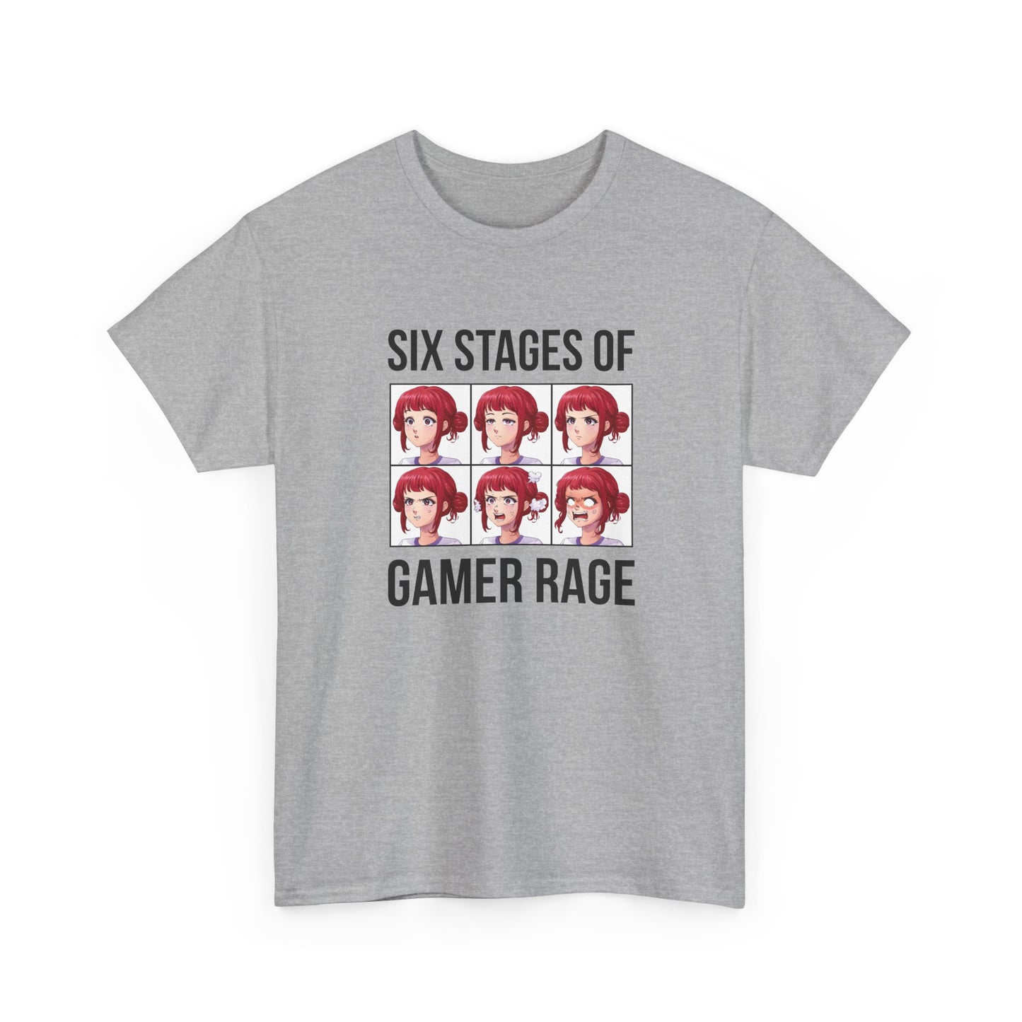 Six Stages of Gamer Rage (Female Version)