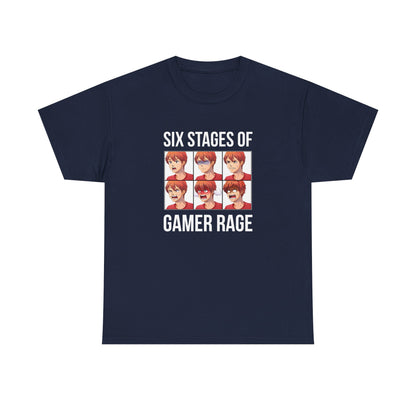 Six Stages of Gamer Rage (Male Version)